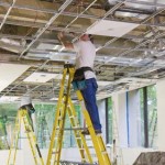 tenant improvement drop in ceiling recessed can run