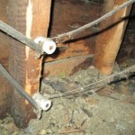 bad knob and tube wiring in the attic is typica
